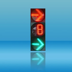 300mm three units with full screen countdown combination of LED traffic lights