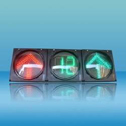 300mm three units with full screen countdown combination of the LED traffic lights